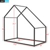Vynxaria Twin Size Metal House Bed with Trundle - Stylish & Space-Saving Solution - 4 of 4