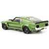 1970 Ford Mustang Widebody "By Ruffian" Green with Black Stripes 1/18 Model Car by GT Spirit for ACME - 3 of 4