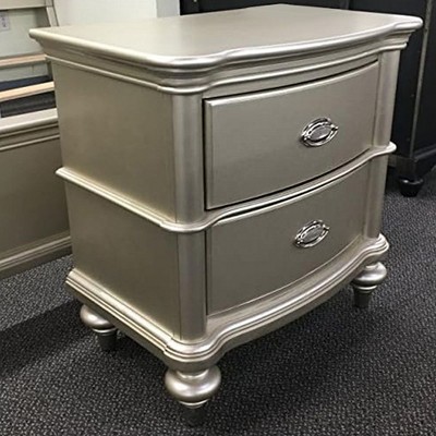 NicBex Nightstand with 2 Drawers,Different Sizes Bedside Table with Sturdy Wooden Frame,Modern Side Table for Bedroom,Living Room