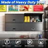 TinyHomie Heavy Duty Wall Storage Cabinet with Sliding Up-Flip Door Floating Tool Cabinet for Kitchen, Basement, Warehouse - 4 of 4