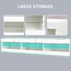 Modern LED TV Stand Entertainment Center 16 Colors 4 Modes Adjustable LED System High Glossy Media Console Table For Living Room Bedroom - 4 of 4