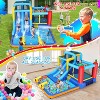 HOMDOX 146"×114"×79" Water Slide Bounce House for Kids Ages 3-12, Inflatable Water Park with 2 Slides, Jumping Area, Climbing Wall & Water Cannons - 4 of 4