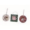 Transpac Wood 14.75 in. Multicolor Christmas Frame Ornament Set of 24 - 3 of 4