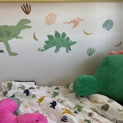 Kids Dinosaur Wall Decals for Boys Girls Room, Felt Dinosaur Wall Stic