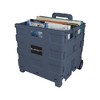 Everything Mary Collapsible Plastic Rolling Craft Cart, Blue - 3 of 4