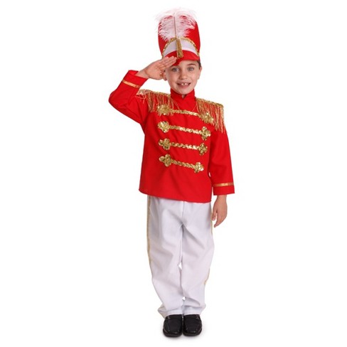 Dress Up America Drum Major Costume for Boys - Red Marching Band Uniform -  X-Large