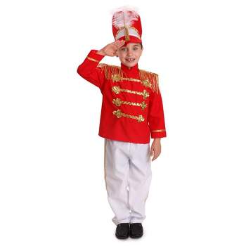 Dress Up America Drum Major Costume for Boys - Red Marching Band Uniform