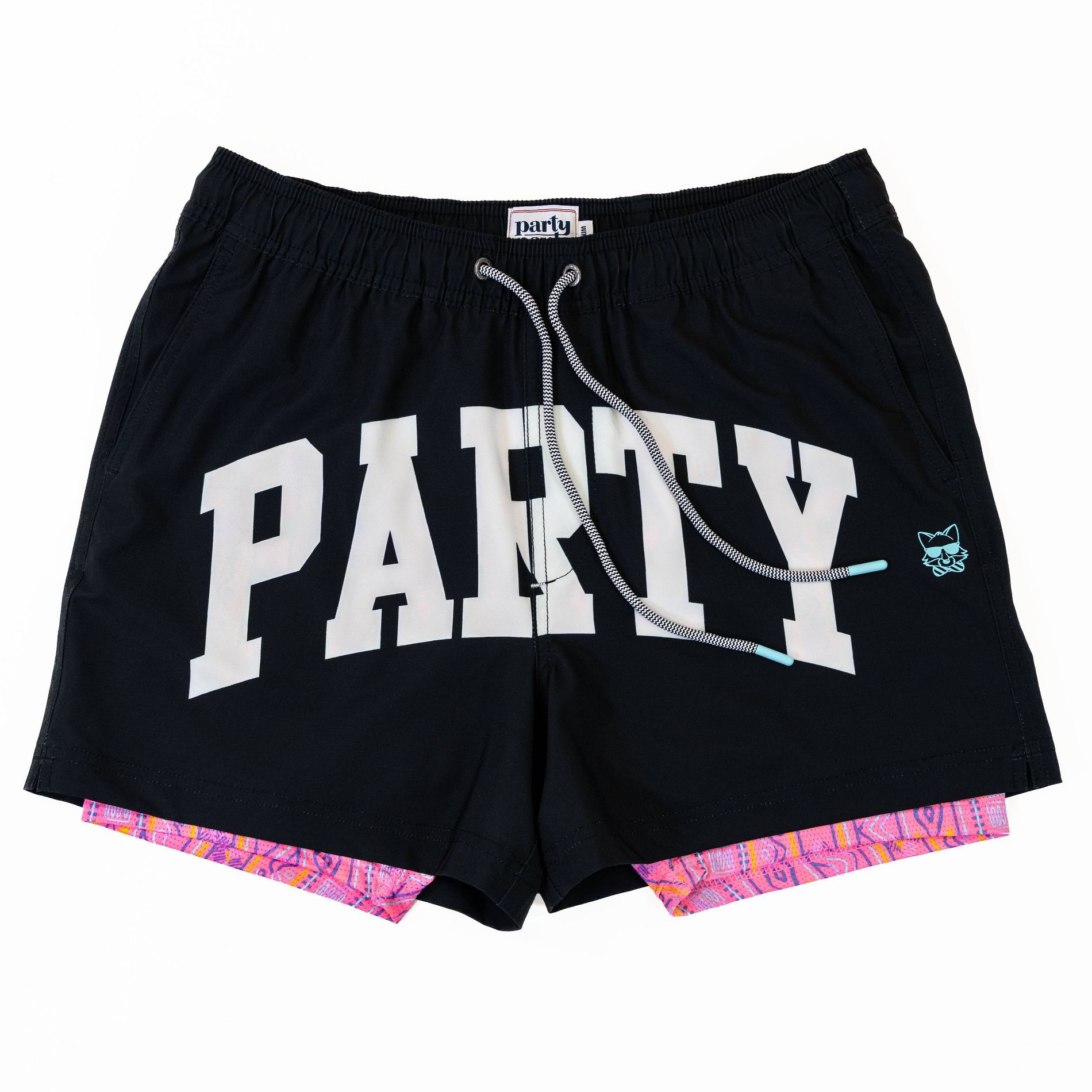 Party Pants Men’s Proper Happy Hour Swim Short - Black