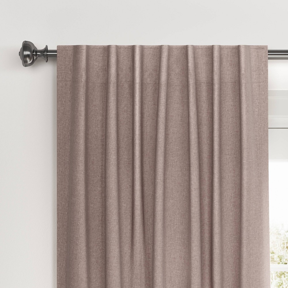 Photos - Curtain Rod / Track 50"x84" Blackout Aruba Window Curtain Panel Brown - Threshold™: Recycled Polyester, OEKO-TEX Certified, Indoor Use