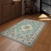 Lahome Medallion Floral Hallway Area Rug–Soft Low Pile Washable Non-Slip Carpet for Kitchen,Bedroom, Living Room,or Dining Room - 4 of 4