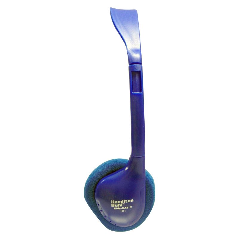 HamiltonBuhl® Kids On-Ear Blue Stereo Headphone, Pack of 3, 4 of 5