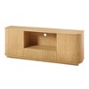 Runesay 64" Modern Wood Vertical Stripe TV Stand with Large Storage Space for Living Room, Bedroom, or Entryway - 2 of 4