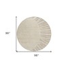 Beige And Khaki Abstract Washable Indoor Outdoor Area Rug - 3 of 4