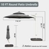 Kumasinova 360° Rotation Offset Patio Umbrella,Outdoor Umbrella with Hydraulic Lift,Beach Umbrella with Adjustable Tilt,Outdoor Umbrellas for Patio - 2 of 4