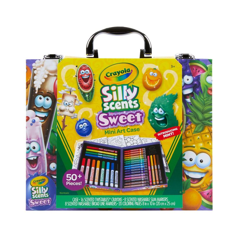 Crayola 53pc Silly Scents Mini Art Case, 1 of 8