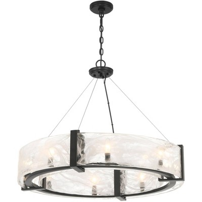 Minka Lavery Cloud Break 32 1/4" Wide Coal Black 8-Light Pendant Light