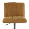 Elama 2 Piece Vintage Faux Leather Adjustable Bar Stool in Camel - 2 of 4
