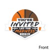 Big Dot of Happiness Basketball - Let the Madness Begin - Shaped Fill-In Invites - College Basketball Party Invite Cards with Envelopes - Set of 12 - 3 of 4