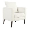 NicBex Fabric Upholstered Accent Chair with Wood Legs and Pillow,Modern Comfortable Arm Chairs for Bedroom,Reading Room - 4 of 4