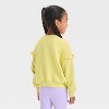 Grayson Mini Toddler Girls' Ciao French Terry Sweatshirt - Yellow - 3 of 4