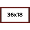 PosterPalooza | Panoramic Weathered Red Picture Frame - UV Acrylic, Foam Board Backing, Hanging Hardware - 2 of 4