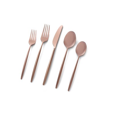 20pc Gaze Copper Mirror Flatware Set - Cambridge Silversmiths