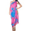 LA LEELA Women's Summer Bikini Wraps Sarong Cover up Wrap Skirt Bathing suit Swimwear Swimsuit Beach Coverup for Women One Size Pink, Bird - 2 of 4
