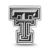 Black Bow Jewelry Sterling Silver Texas Tech Red Raiders NCAA Bead Charm - 3 of 4