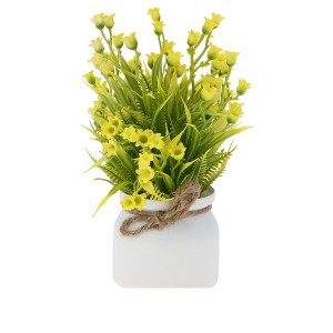 Unique Bargains Artificial Plants Bellflower Plant Plastic 3.07"x3.07"x8.66" 1 Pc - 1 of 4