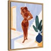 Amanti Art Terracotta Woman by Ivy Green Illustrations Framed Canvas Wall Art - 3 of 4