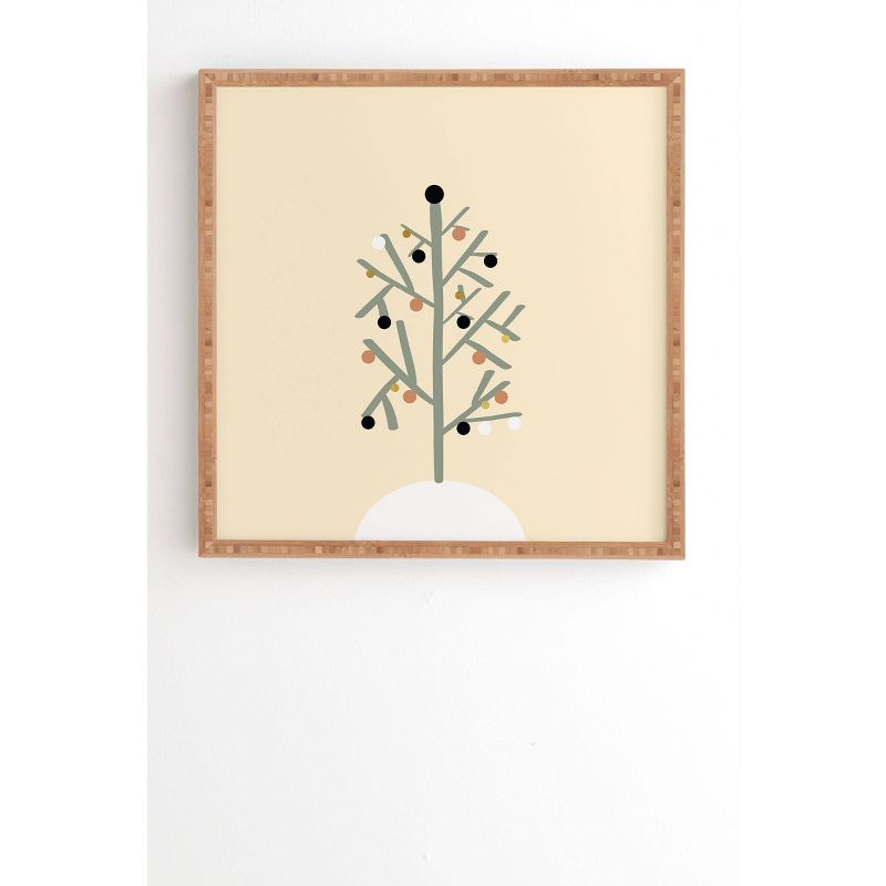 Viviana Gonzalez Light and Cozy Holiday Bamboo Framed Wall Art - Deny Designs, 1 of 5