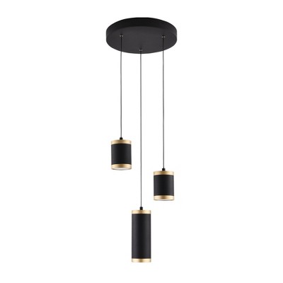 ET2 Lighting Cuff 3 - Light Pendant in  Black/Gold