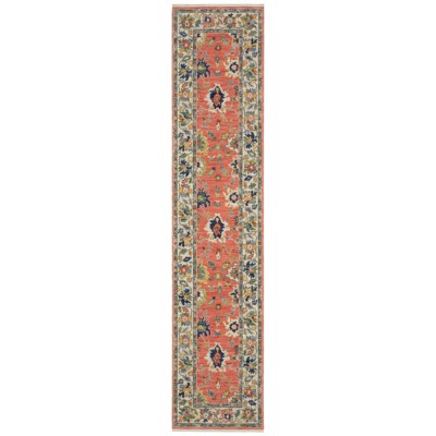 Oriental Weavers Lucca 2889B Salmon Pink / Multi Indoor Area Rug - 2'6" x 12'