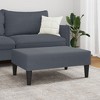 vidaXL Footstool Dark Gray 30.3 in.x21.7 in.x12.2 in. Velvet - 3 of 4