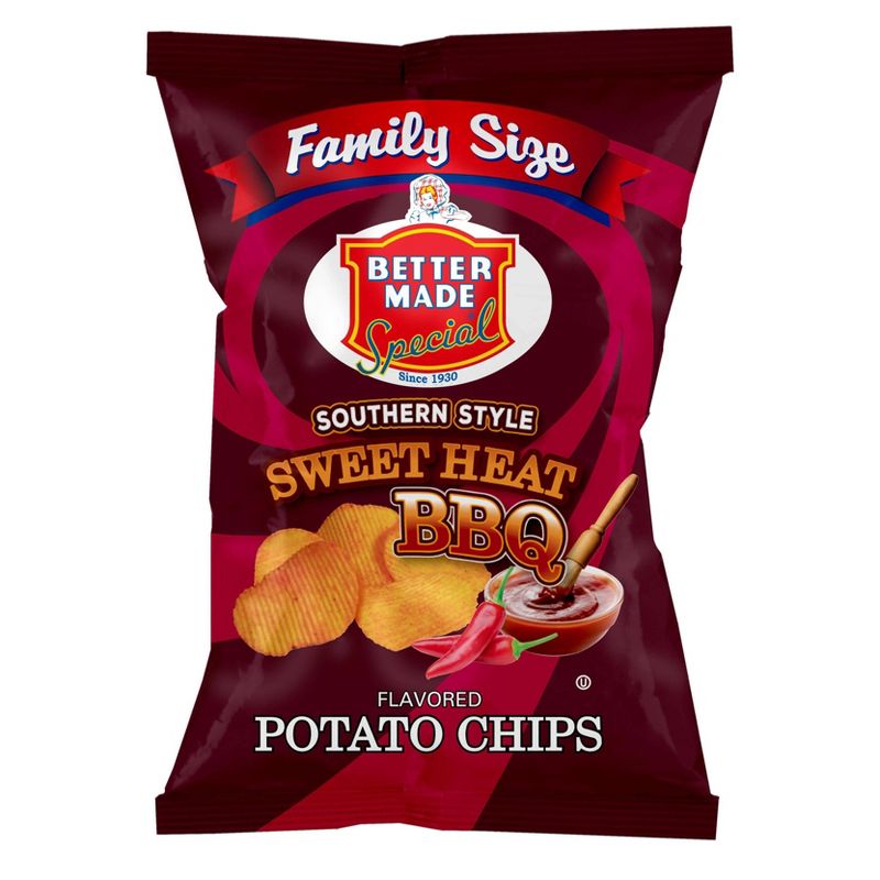 Better Made Special Southern Style Sweet Heat BBQ Flavored Potato Chips - 9.5oz, 3 of 5