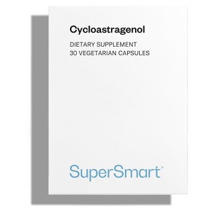 SuperSmart Cycloastragenol 20mg per Day (98% Purity) - Telomeres Supplement - Astragalus Membranaceus | Non-GMO & Gluten Free - 30 Vegetarian Capsules - 1 of 1