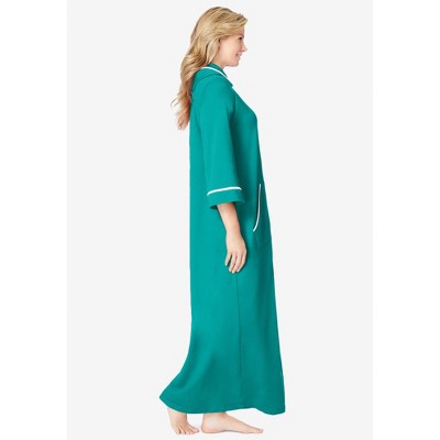 Aquamarine Plus Size Long Hooded Terry Robe