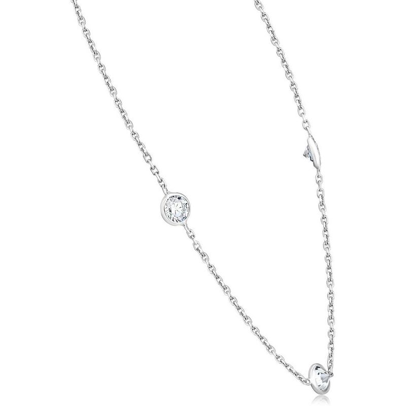 Pompeii3 Certified 1.00Ct Diamonds By Yard Necklace 14k White Gold Lab Created Diamond, 2 of 5