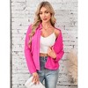 Coolmee Womens' Blazer Long Sleeve Jacket Notch Collar Casual Business Elegant Work Office Coat - 3 of 4