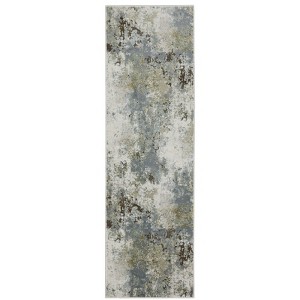 Oriental Weavers Caravan 5090E Blue/ Green Indoor Area Rug - 2'3" x 7'6" - 1 of 4