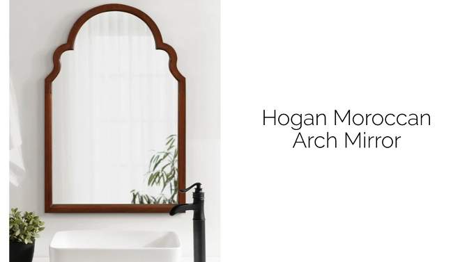 Kate and Laurel Hogan Arch Framed Mirror, 2 of 9, play video