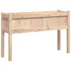 vidaXL Garden Planter Set of 2 Natural Wood Solid pine wood Large - 4 of 4