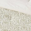 Traditional Vine Printed Cotton Comforter & Sham Set Green - Threshold™ - image 3 of 4