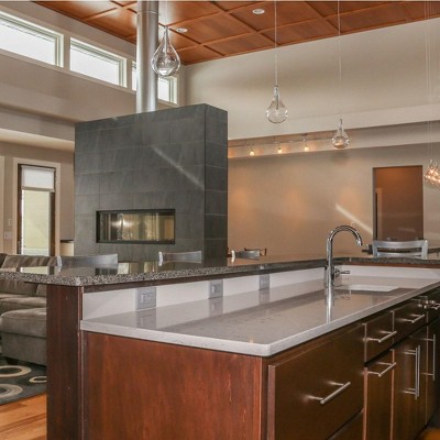 Larmes Clear Glass LED Mini Pendant Light in Polished Chrome