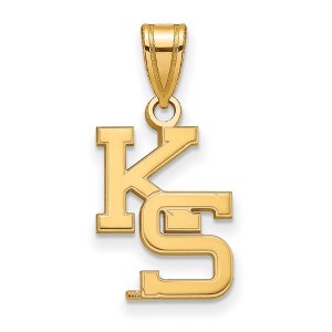 Black Bow Jewelry 14k Yellow Gold Kansas State Wildcats NCAA Medium Pendant - 1 of 3