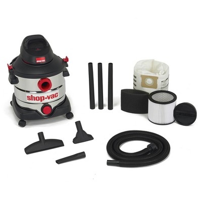 Shop-Vac 5989400 8 Gallon 6.0 Peak HP Stainless Steel Wet/Dry Vacuum