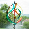 Evergreen 89"H Misting Wind Spinner, Multicolor Helix- Fade and Weather Resistant Outdoor Decor for Homes, Yards and Gardens - 2 of 4
