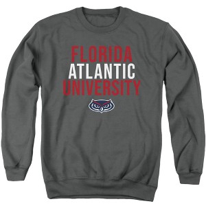 Florida Atlantic University Official Stacked Adult Crewneck Sweatshirt - 1 of 4
