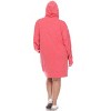 Women's Plus Size Hoodie Sweatshirt Dress - White Mark - 3 of 3