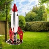 Good Directions Steel Rocketship Novelty Bird Feeder 18" - 3 of 4